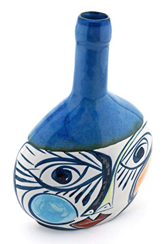 Botella cubista de cerámica pintada a mano para decorar salones modernos 2