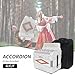 Horse 31 Key Accordion, GCF 12 Bass 3 Row, Made of Celluloid Louder & Clearer Timbre than Plastic,Accordions Instrument for Adults,W/Luxury Backpack,Straps,31 Buttons Acordeón Acordeones Para Adultos