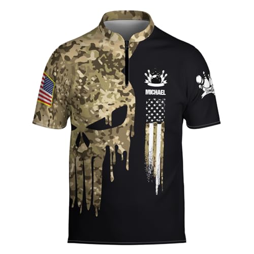 Personalized Custom Jersey for Men, Uniform Shirt for Bowling Team Gift