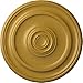 Ekena Millwork CM20KPIGS Kepler Traditional Ceiling Medallion, 19 3/4"OD x 1 1/2"P (For Canopies up to 4 1/2"), Hand-Painted Iridescent Gold