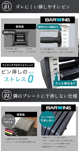 BARWING(バーウィング)NEW モデル 可変式ダンベルその3