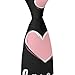 VAFZASC Fashion Neckties Mens Shirt Uniform Skinny Tie for Business Holiday Necktie Pink Heart Cute Love