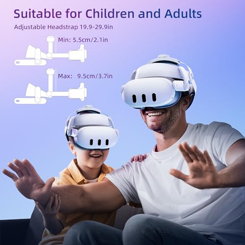 Mytrix Halo-Kopfgurt für Meta Quest 3, Verstellbarer Doppelknopf-Kopfgurt für alle Kopfformen, Komfortables VR-Headset-Gurtzubehör, Ersatz für Elite/Stock-Gurt – Bild 6