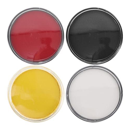 DECORNIJIA 4 Cajas De Pintura Facial Pintura Corporal Paleta De Maquillaje De Halloween Paleta De Maquillaje De Halloween Marcadores Corporales Lavables Y