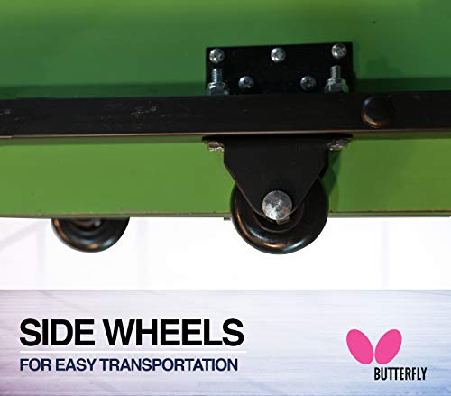 Butterfly Junior Stationary Ping Pong Table - 3/4 Size Table - Space Saver Game Table - Regulation Height - Sturdy Frame - Ships Assembled With Net #TOP3