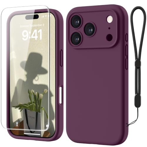 GOODVISH Silikon Hülle für iPhone 18 Pro/iPhone 17 Pro 6,3", Burgunder – Ansicht 1