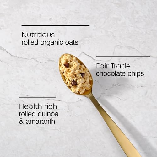 Image of Nature's Path Organic Chocolate Chip Instant Oatmeal, 11.3 oz (Pack of 2), Gluten Free, Non-GMO, Fair Trade