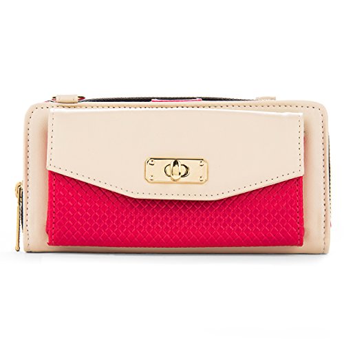 Venice Wallet Clutch Bag Carrying Case For Lg G3, G3S, Lg L, Optimus, Lucid, Spectrum, Escape, Venice… And Auxiliary Cable And Windshield Car Mount #TOP1