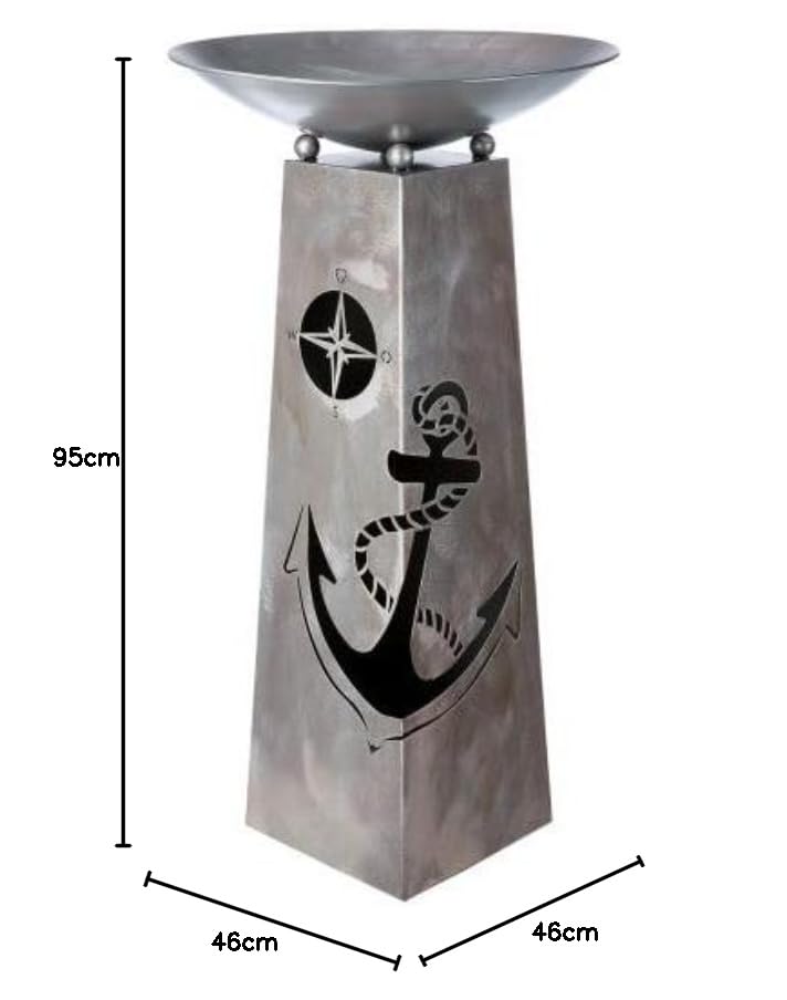 Soporte de metal para macetas grande GILDE para decorar plantas en terraza o interior 2