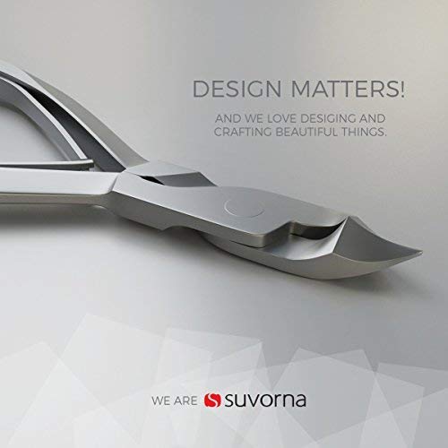 Kit de manicure Suvorna com cortador de unhas, tesoura de unhas, empurrador de cutícula, lixa de unh