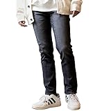 [Been Blue] ジーンズ メンズ ストレッチ 大きいサイズ スリム スキニー ストレート ゆったり 日本企画 岡山県倉敷市 (ブラック, L)