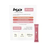 k2o by Kylie Jenner Advanced Skin Hydration Mix with Electrolytes, Hyaluronic Acid & Verisol Collagen Peptides - Clinically Shown to Boost Hydration & Reduce Wrinkles - 20 Count (Strawberry Lychee)