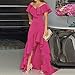 Todays Daily Deals Mother of Bride Dresses, Fashion Women's V-Neck Split Ruffle Irregular Elegant Dress Maternity Coats, Jackets & Vests Previous Searches by Me Loose Dresses Outfit Hot Pink