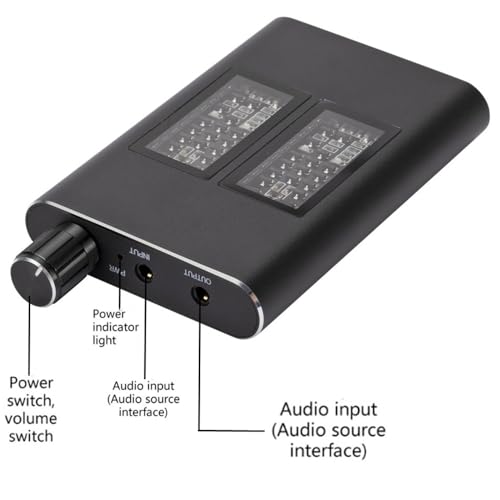 Image of Adjustable Portable in Ear Monitor Earphone Amplifier Two-Stage Gain Switch 3.5mm Aux Audio Port HiFi Headphone Amplifier