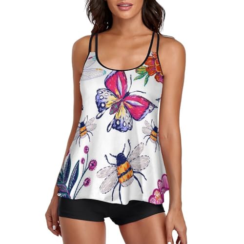 Tankini femme avec short de garçon pour vos après-midis farniente et robe de plage