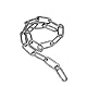 Edelstahl-Kette, Schwerlast geschweißte Kettenglieder für hängende Zäune, Gehen mit Hundekette, Schaukel-Kette, Trocknen Wäsche-Kette, Durchmesser 1,2mm, Kettenlänge 8M,Maximale Last 10KG