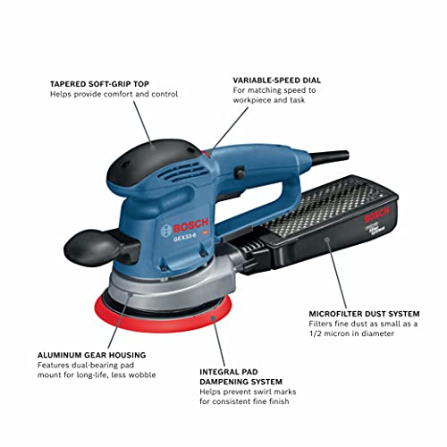 BOSCH GEX33-6N 6 In. Multi-Hole Random Orbit Sander/Polisher thumbnail 2