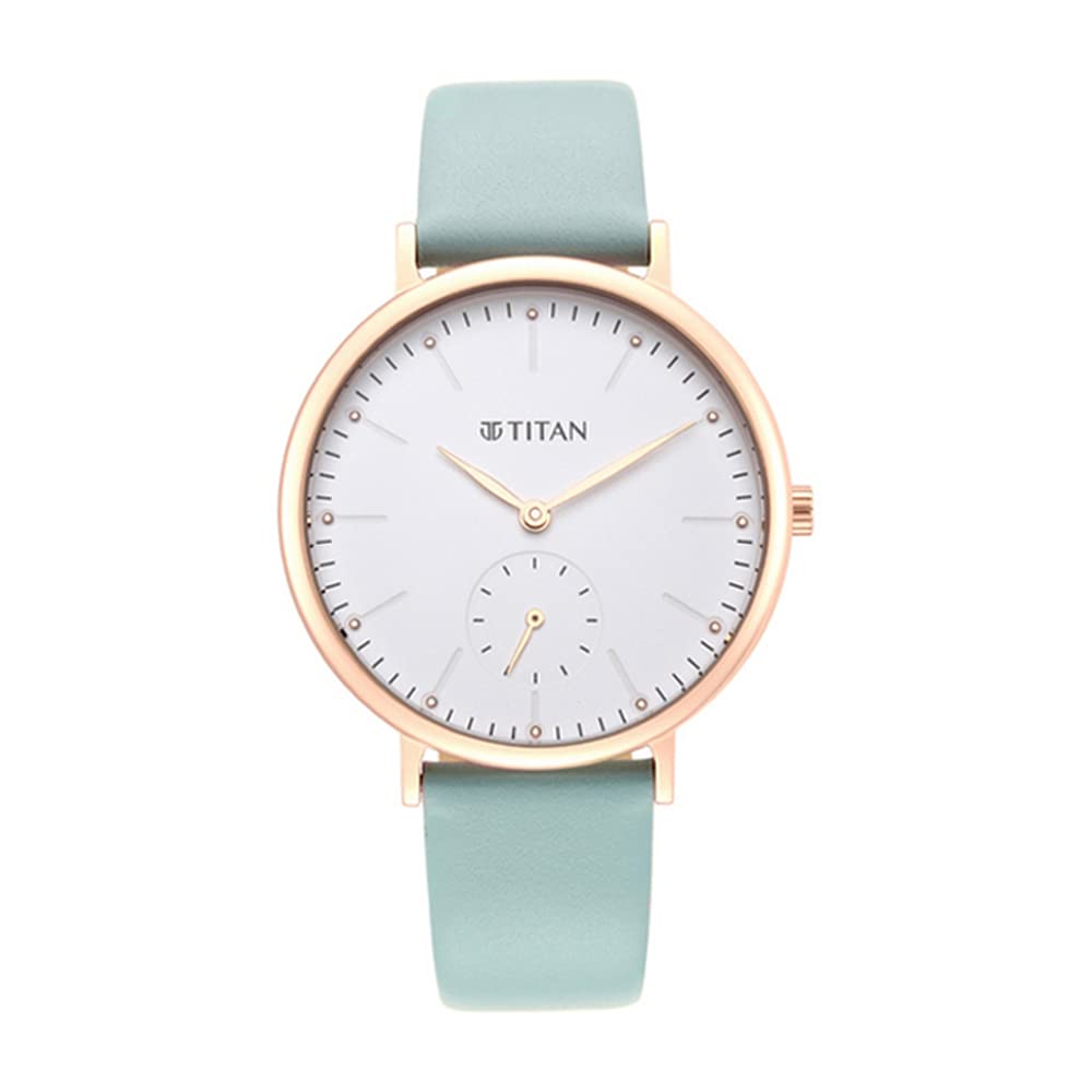 Titan Women Metal Analog White Dial Watch-95142Wl01/Np95142Wl01, Band Color-Blue (B09879TRH3) Amazon Price History, Amazon Price Tracker