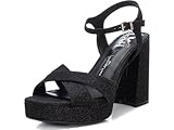 XTI Sandalias 142359 Negro -Altura tacón 7cm-