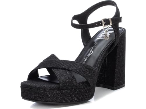 XTI Sandalias 142359 Negro -Altura tacón 7cm-