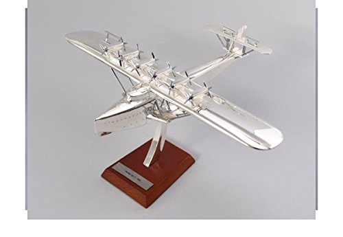 Preisvergleich Produktbild Dornier DO X Silbernes Flugzeug Fertigmodell Maßstab 1:200