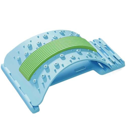 Étire-Dos à 3 Niveaux d'Ajustement - Planche d'Étirement du Dos - Massage Lombaire Adjustable Antidérapant pour Récupération Musculaire Yoga Fitness