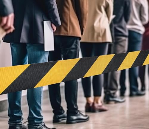 Rozwijana Taśma Ścienna Z Taśmą Zabezpieczającą – 10-Metrowa Magnetyczna Taśma Zabezpieczająca Do Kontroli Tłumu W Parkach, Na Placach Zabaw, Na Imprezach I Do Zarządzania Kol
