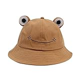 Género: unisex Mujeres Rana Cubo Sombrero Adulto/Niños Animal Senderismo Playa Pesca Cap Sombreros Mujer Panamá Fotografía Cubo Beach Hat Gorra Sunhat