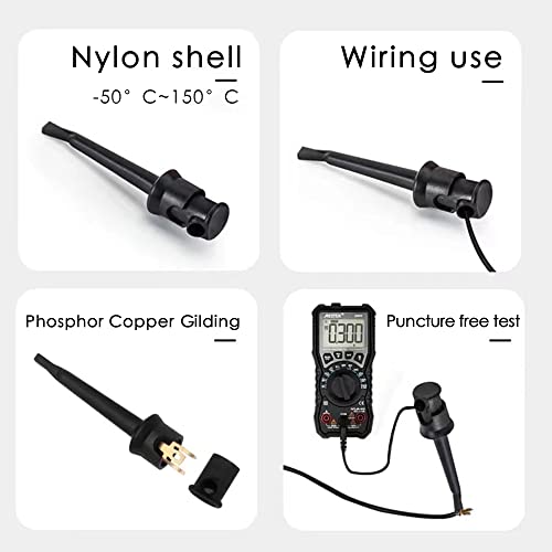 Boceuc Test Hook Clip, Multimeter Test Lead Kit Hook Clip Probe Mini Grabber For Circuit Testing Pcb Ic #TOP4