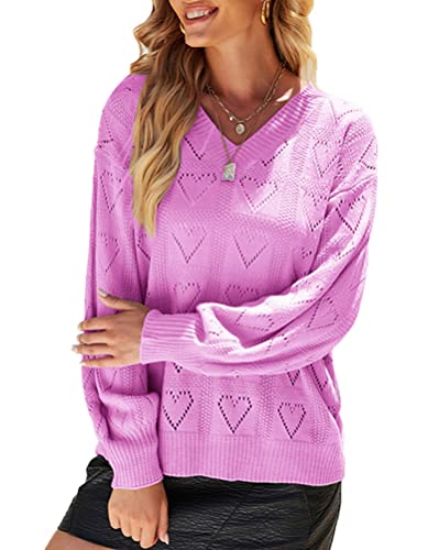 Ticticlily Maglione da Donna Maglioni con Scollo a...