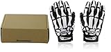 BicycleStore® Men Women Slip-Resistant Bone Skeleton Racing Riding Cycling Full Finger Gloves Bicycle Bike Sports Skull Glove Plus Size M L XL (M)