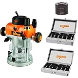 Triton トライトン デュアルプランジルーター TRA001 + ルータービット セット