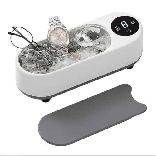 Treaty Ultrasonic Jewelry Cleaner – Professional Deep Cleaning Machine for Rings, Necklaces, Glasses & Watches – Large Stainless Steel Tank, Quiet Motor, Gift-Ready Design