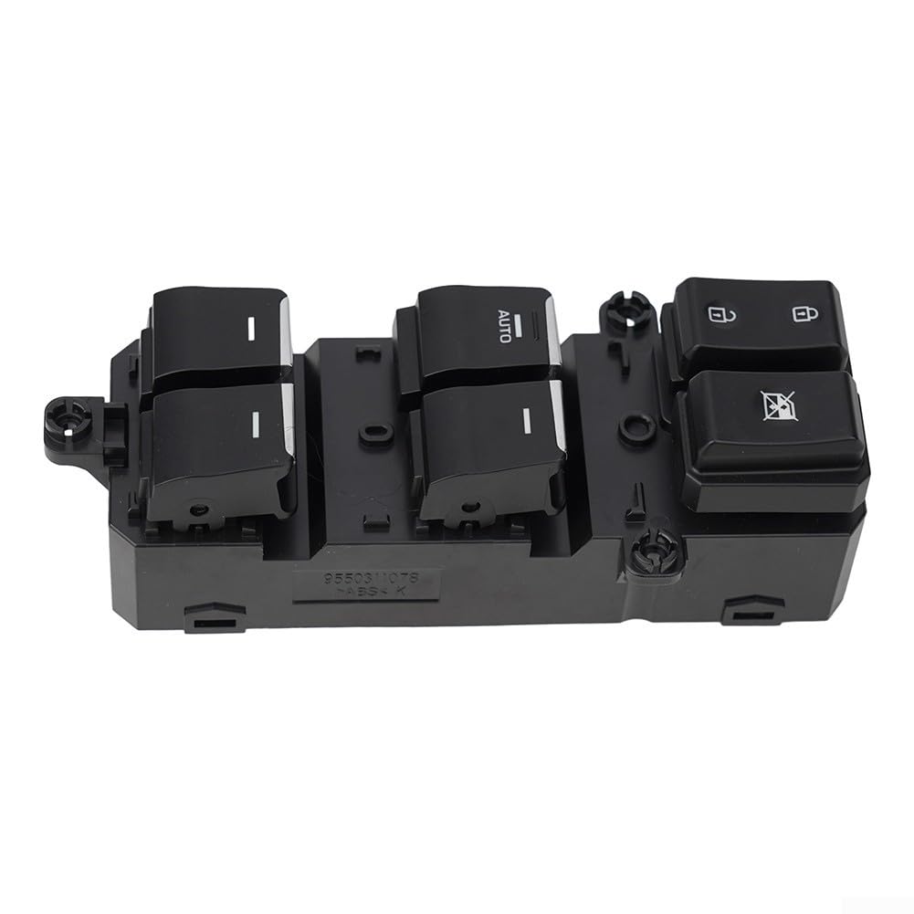 Commutateur de vitre électrique côté conducteur pour Hyundai Tucson 2016 2017 2018 LHD avec fonction de haut en bas automatique remplace OEM 93571-d3000 noir ABS plastique installation directe pièce