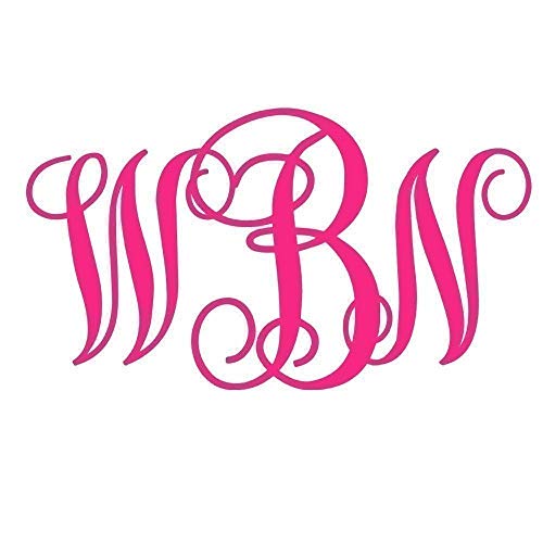 Vine Monogram by An Engineered Craft - Personalized Vinyl Decal for Car/Phone/YETI cup