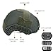 TACWJDM Airsoft Fast MH Helmet Set-Tactical Bump Helmet(4.5mm) with Upgraded Knob-Type Adjustable Suspension/Fade-Resistant 500D Helmet Cover -for Paintball Shooting Hunting(Green,L)