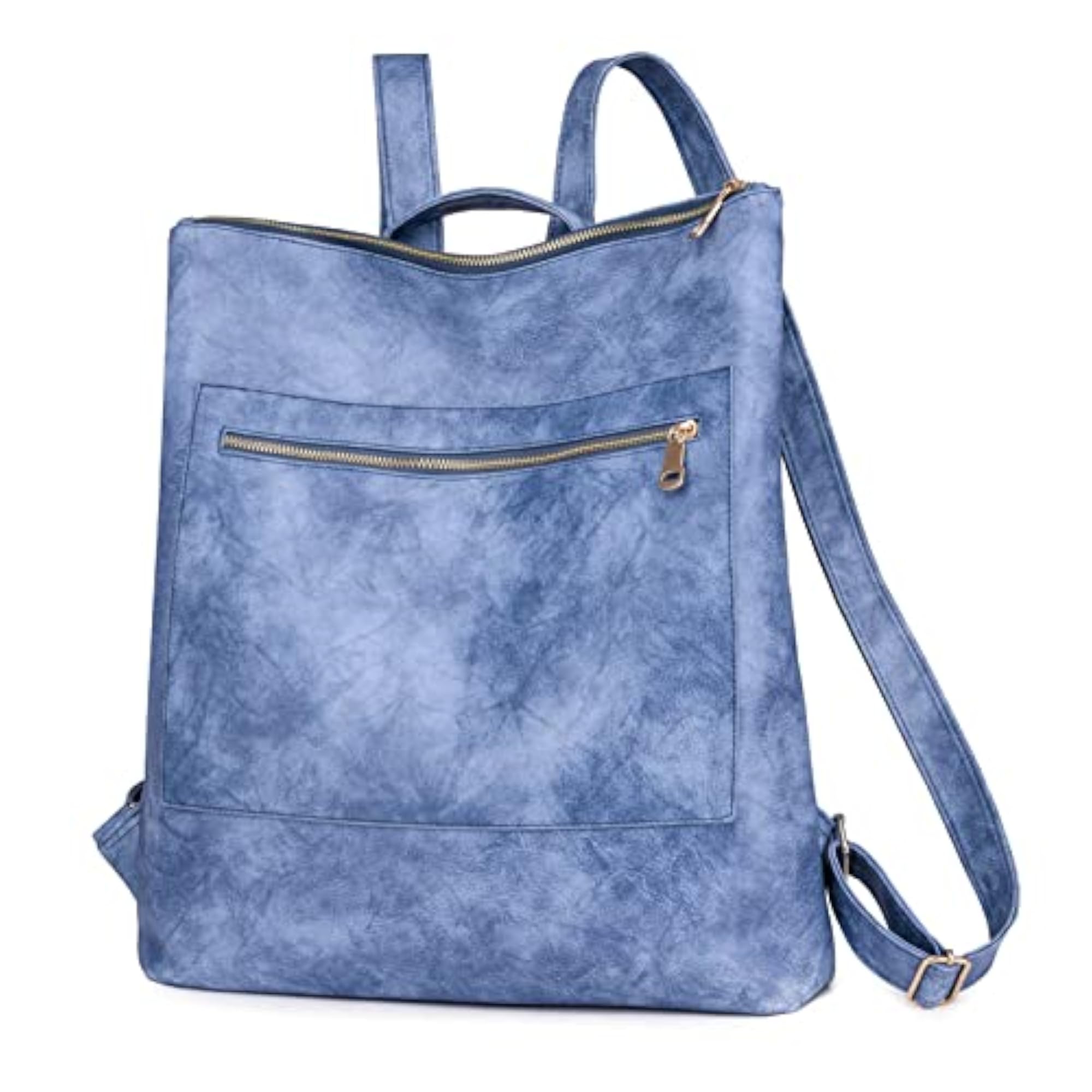 Women's Vintage PU Backpack with Adjustable Shoulder Straps