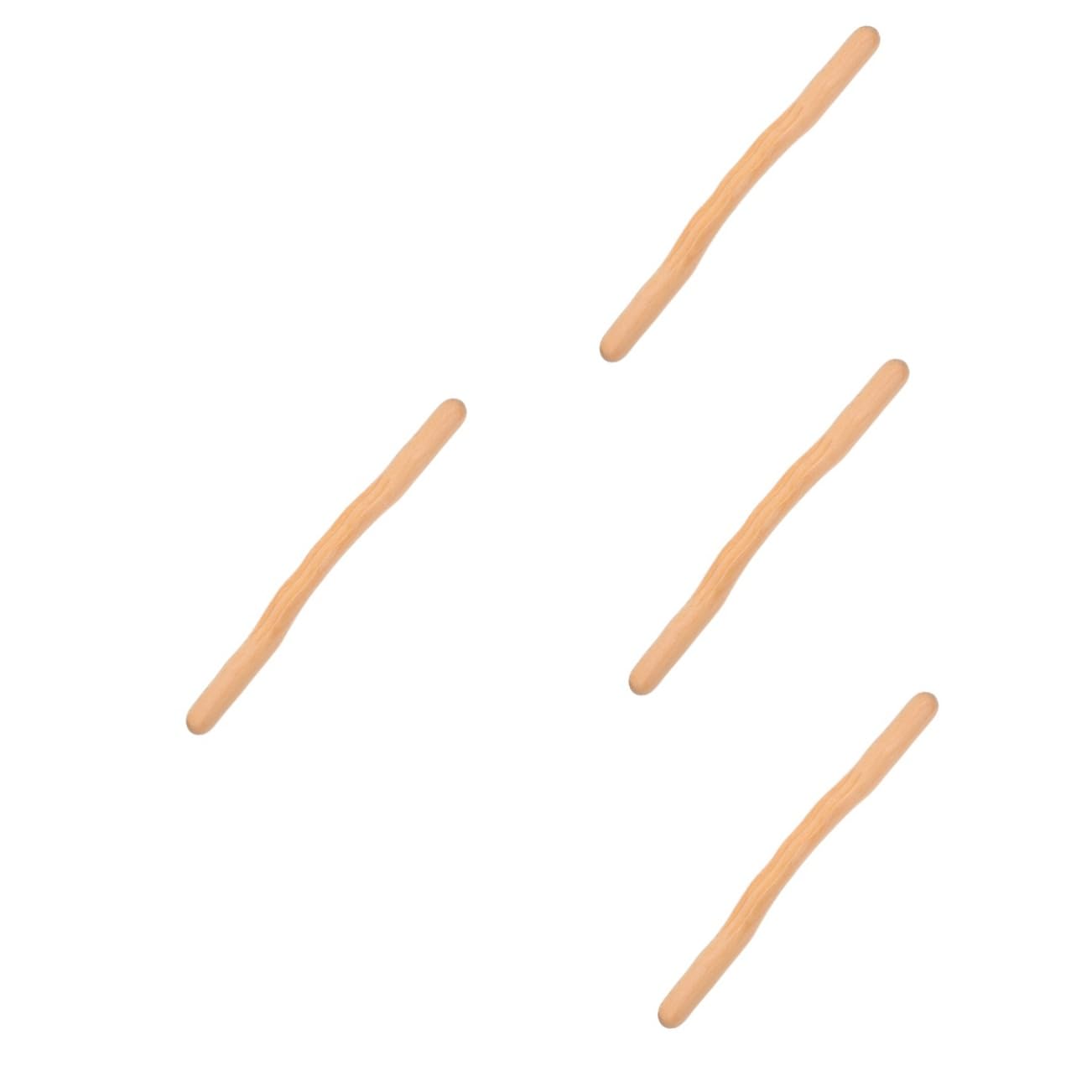 Ipetboom 4piezas Herramienta De Masaje De Madera Bastón De Masaje y Masajeador De Pies Para Relajación Corporal Para Aliviar La Tensión Muscular