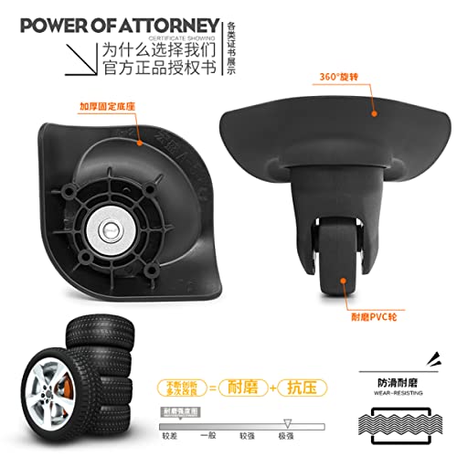 Replacement Luggage Wheel Repair Suitcase Bag Parts Spinner Wheels Casters for Travel Customs Box A-53-YF3