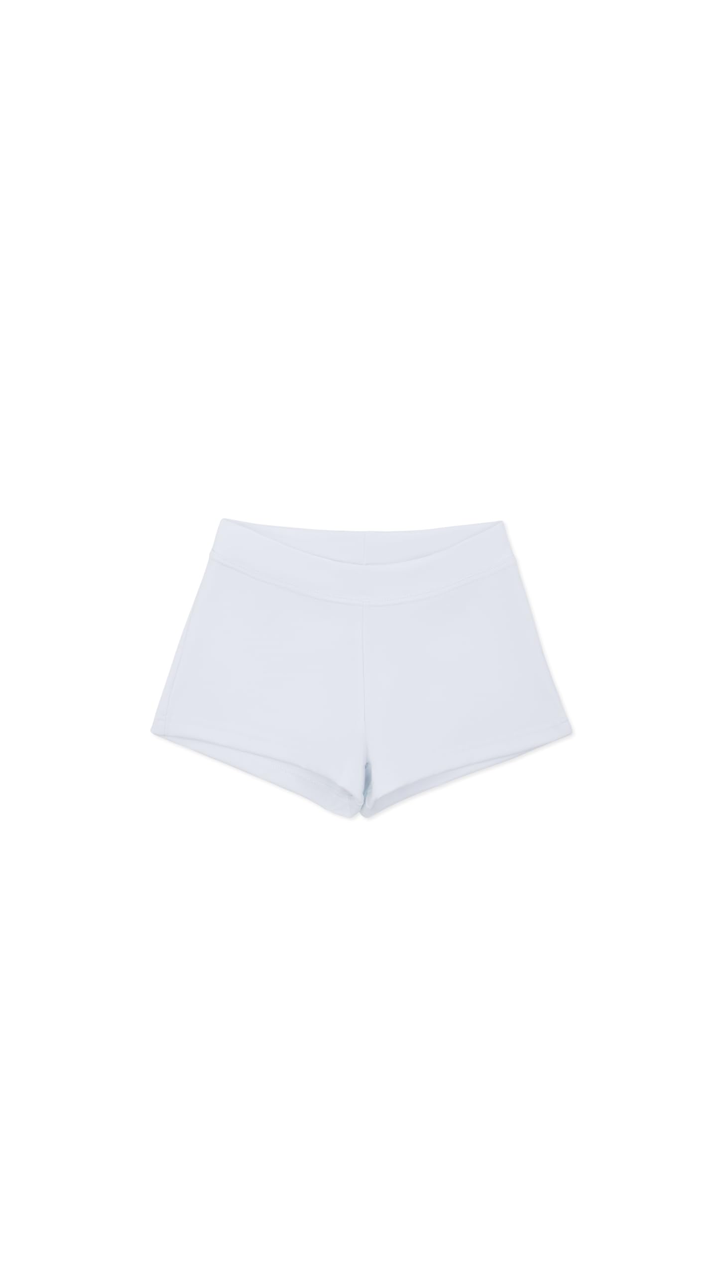 Capezio Damen Team Basic Boy Cut Low Rise Yoga Shorts, Weiß, M EU