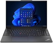 Lenovo ThinkPad - Ordenador Portátil 16" FHD (Intel Core i7-1355U, 8GB RAM, 512 SSD, Integrated Intel Iris Xe Graphics, Windows 11 Pro) Graphite Black - Teclado QWERTY Español