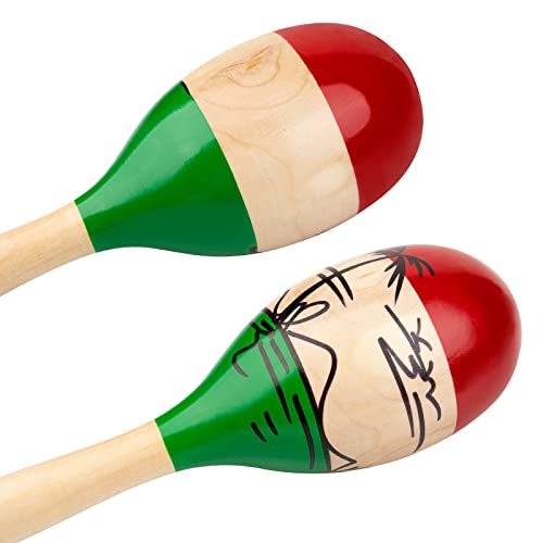 Maracas, Muscab 10 Inch Wood Sand Hammer Maracas Shakers Rattles Musical Instrument Latin Hand Percussion For Party/Game Playing, Set Of 2 #TOP3