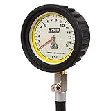 Joes Racing Products Tire Pressure Gauge, Pro Tire, Glow in The Dark, 0-15 psi, Analog, 2-1/2 in...