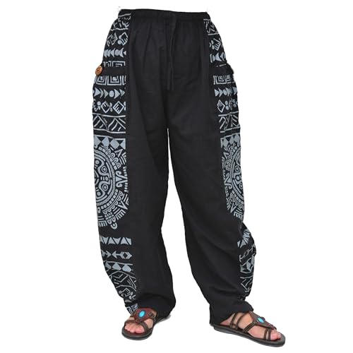 Siamrose Casual Baggy Yoga Harem Pants Lounge Trousers Men Women, with 2 Big Pockets