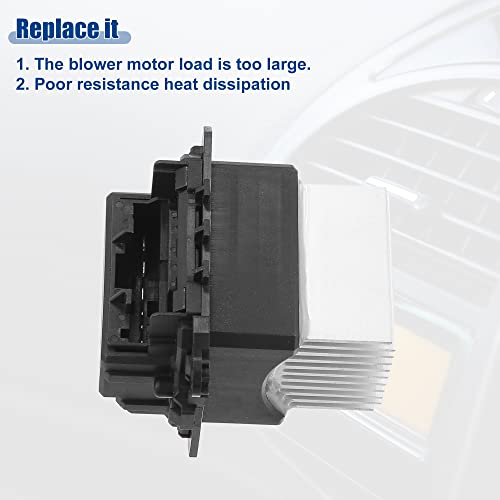 Image of ACROPIX Blower Motor Resistor Replacement Fit for Subaru Forester - Pack of 1 Black Silver Tone