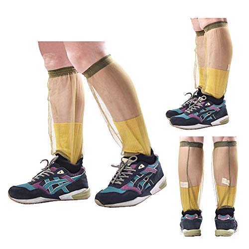 Festnight Anti-mosquiteiro malha polainas polainas mangas bug capas para acampamento ao ar livre cam