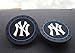 Grehge ate frameX 2Pcs Durable Non-Slip Silicone New York NY Logo Cup Holder mat,Auto Cup Holder Insert Coaster pad（NY 2.8in）