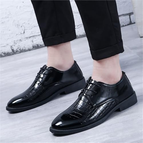 Men's Lace up Oxford Leather Dress Shoes Classic Timeless Comfortable Office Business Work Footwear2
