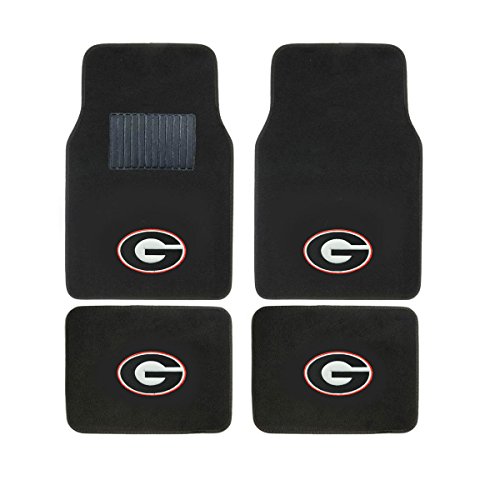 Collegiate GEORGIA New Carpet Type Floor Mat Liner. Wow! Georgia Logo On All 4 Mats