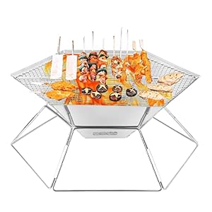 Opvouwbare houtskoolgrills,Multifunctionele houtskoolkachel voor buiten – Eenvoudig te installeren en schoon…